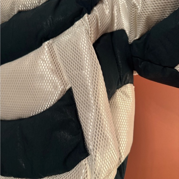 Stylish Dark Green and White Striped Namesake Men’s Jacket - Picture 3 of 3